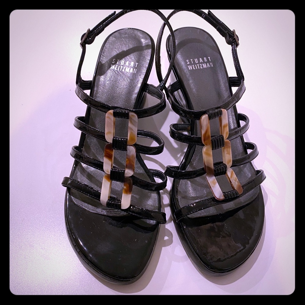 Stuart Weitzman Patent Leather Wedge Heels